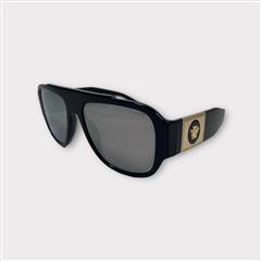 VERSACE VE4436-U GB1/Z3 57mm Unisex Pillow Sunglasses In Black